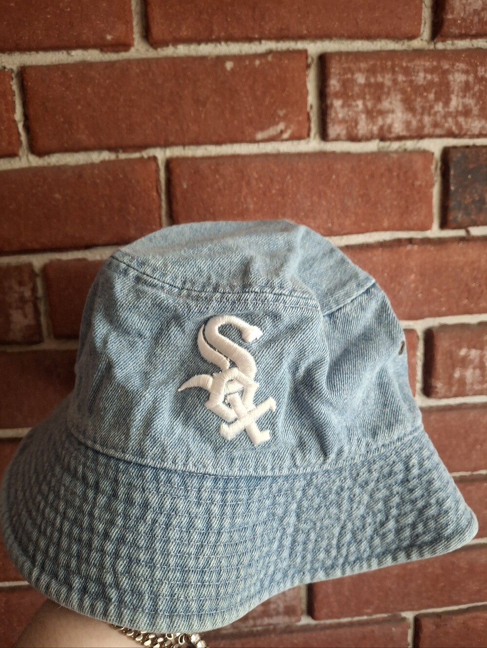 Chicago White Sox Light Blue Denim  Bucket Hat